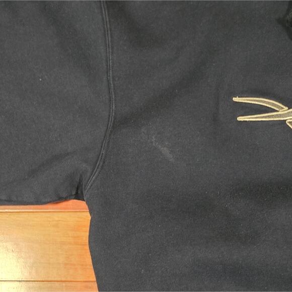 Vintage Y2K Top Heavy Embroidered Tribal Dragon Hoodie Mens Medium - Picture 9 of 11